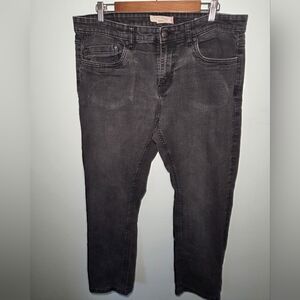 English Laundry Men's Gray/Black Straight Leg Jeans 36x30